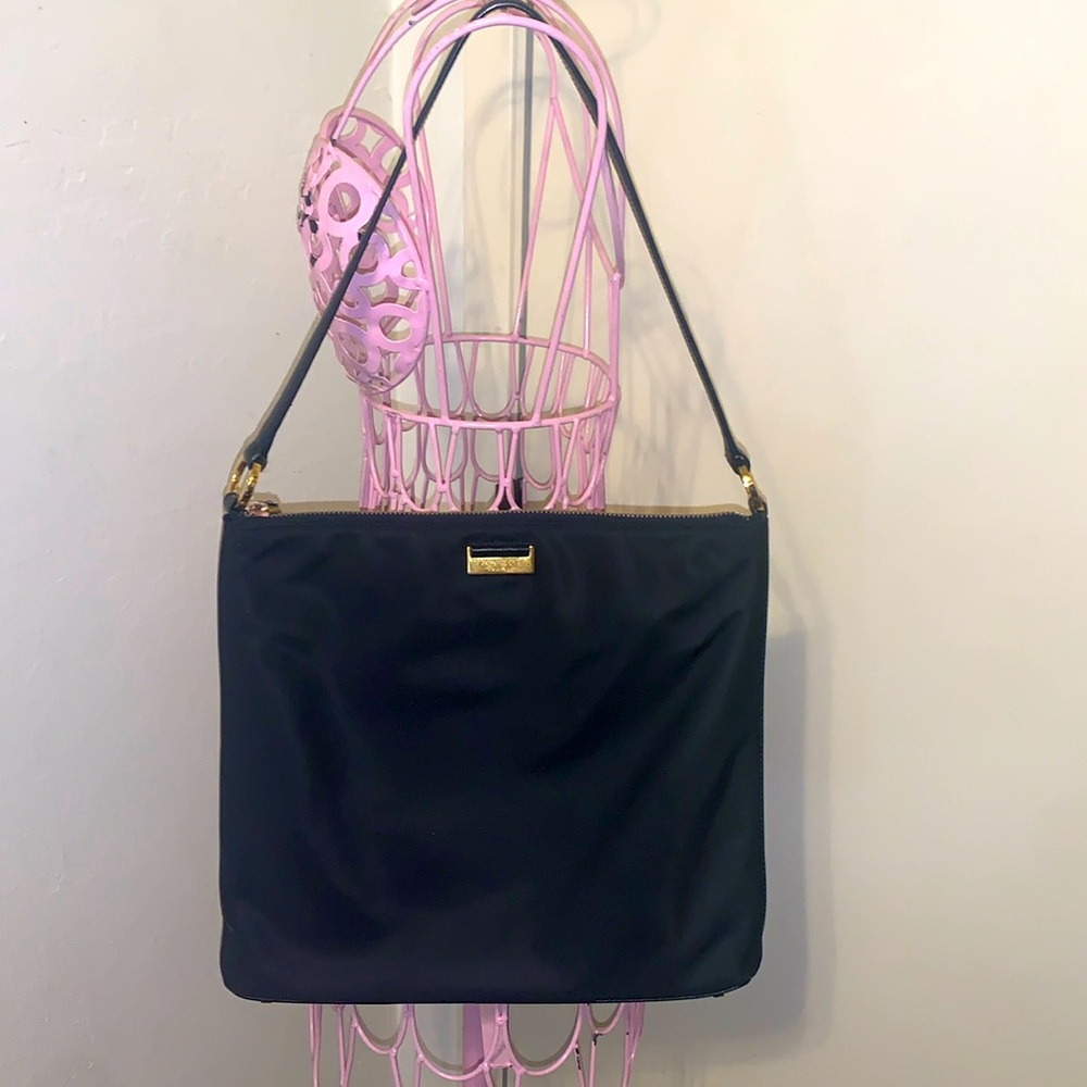 Kate Spade black/gold hobo purse bag